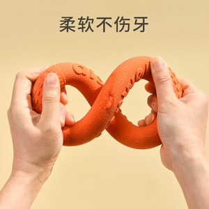 Jouet pour chien en forme d'anneau, en mousse TPR, résistant aux morsures, pour l'entraînement des chiens de petite et moyenne taille, jeu en plein air - Product Image 1