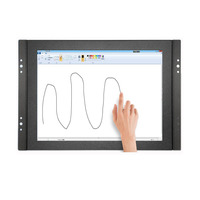 Açık çerçeve 1024x768 gömülü endüstriyel dokunmatik monitör 8 "10.4" 12 "15" kullanılabilir