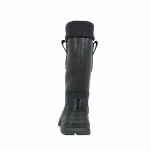 Giày bảo hộ lao động nam da bò thật đen cao cấp, êm ái, mũi thép, kiểu boots đi rừng - Product Image 3