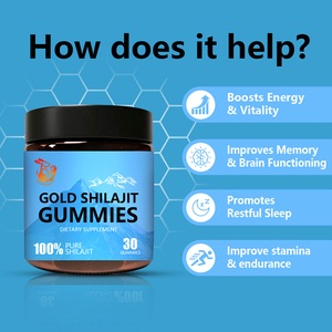 Gummies au miel de Manuka et au Shilajit pur pour la fonction cérébrale, l'endurance, un sommeil réparateur, l'amélioration de la vitalité, complément alimentaire à base de plantes - Product Image 5