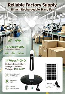 Ventilador de Pedestal Solar Portátil USB de Bajo Precio para Coche, Mini Enfriador Comercial con Energía Solar - Product Image 1