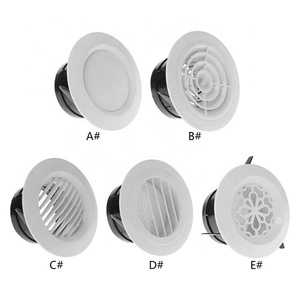 Conception moderne Conduit mural de ventilation Sortie de climatisation extérieure Système de CVC Vanne à disque de réglage de la bouche d'aération ronde Capot circulaire - Product Image 6