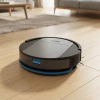 Robot Vacuum dan Mop Combo dengan Filter HEPA 2-in-1, Vacuum Cleaner yang Dikendalikan Aplikasi untuk Lantai Keras & Karpet, Penghisap Bulu Hewan Peliharaan, Pengisian Daya Otomatis