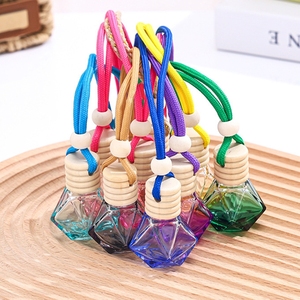 Lindo 8ml 10ml colorido colgante Perfume botella de vidrio coche fragancia botella difusor con cuerda - Product Image 3
