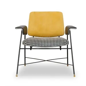 Itália bauhaus design nórdico moderno leve metal cadeira de jantar restaurante
