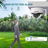 Caméras de sécurité domestiques sans fil 4K avec connexion Wi-Fi intégrée, prise en charge de l'audio bidirectionnel et vision nocturne