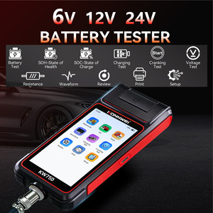 Analizador de Baterías KONNWEI KW750 6V 12V 24V, Pantalla Táctil de 5.5 Pulgadas, Impresora Integrada, Prueba IR Multiquímica, 10 2000 CCA - Product Image 2