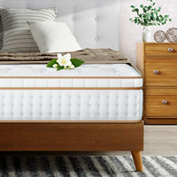 COSTFULL 10 Zoll Langlebige Umweltfreundliche Atmungsaktive Kühlgel-Memoryschaum Taschenfederkern Hybrid-Matratze 10 Jahre Garantie Schlafzimmer Hotel