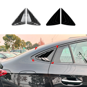 Mercedes-Benz GLC Coupe C254 2024+ AMG Triangular <b>Window</b> Louver <b>Decals</b> Piano Black Carbon Fiber Texture ABS Adhesive Exterior - Product Image 4