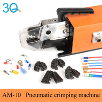 Machine à sertir pneumatique tubulaire semi-automatique portable 3Q pour câbles à terminaison unique, modèle 3Q-AM-10