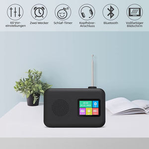 Radio Portátil DAB+ FM YOTON YT81107 con Pantalla LCD, Altavoz Integrado, Reloj Despertador, Función Estéreo y Alimentación CA para Uso Doméstico - Product Image 3