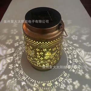 Lampe solaire de jardin à LED, design papillon, portable, décoration extérieure, résistante à l'eau, garantie de 2 ans - Product Image 3