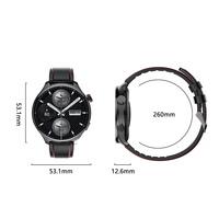 Karen M Men GPS Smartwatch S669, 1,75 Zoll AMOLED-Bildschirm, 800mAh Akku, 3ATM Wasserdicht, GPS-Trainings-Smartwatch