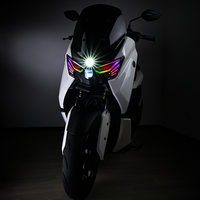 Phare de moto LED intelligent RGB contrôlé par application, compatible avec Yamaha NMAX Turbo DRL, pour éclairage de scooter personnalisé