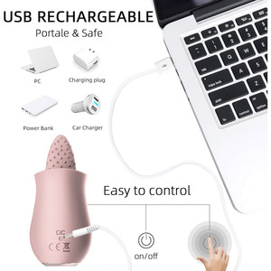 Instant-Pleasure Female Masturbator with Tongue-Licking Vibrator Honey-<b>Bead</b> Tongue Silent Button-Controlled Adult Sex Toy - Product Image 4