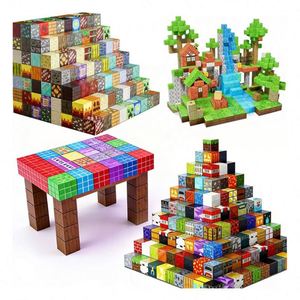 Puzzle Magnetic <b>Building</b> Cubes STEM Educational Sensory Plastic Construction Learning <b>Blocks</b> Creative Toys 5 to 7 Years Kids Set - Product Image 4