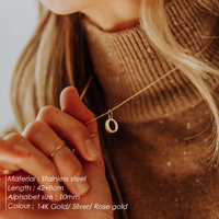 Collier EManco plaqué or, chaîne câble minimaliste, pendentif lettre R, bijoux pour femme, usage quotidien et soirée, fourniture de bijoux
