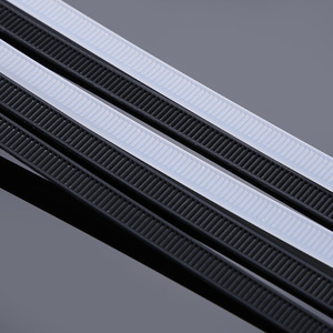 Attaches-câbles JUNKE blancs et noirs, épaisseur 1,0 mm-3 mm, pour regroupement industriel, résistants au feu, certifiés CE ISO9001 - Product Image 2