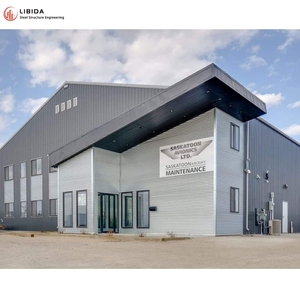 Bangunan Pabrik bengkel gudang konstruksi baja antikarat murah terbaik standar Kanada - Product Image 1