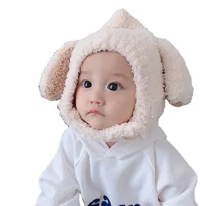 topi anak anak balita Suppliers-Topi Beanie Bayi Desain Modis, Topi Rajut Hangat untuk Musim Dingin Anak Kelinci Lucu Anak Perempuan Anak Laki-laki