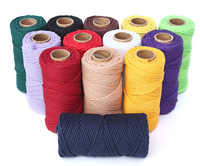 CORDON MACRAME Charmkey CORDE EN COTON NATUREL 3MM CORDE EN COTON TORSADÉ pour Macramé