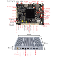 Ordinateur embarqué sans ventilateur RK3568, 4 Go de RAM, 32 Go, Android 11, sortie 4K, prise en charge LTE 4G, calcul en périphérie Rockchip