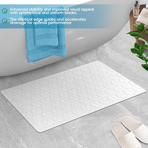 Tapis de Douche Rectangulaire HAPTON Antidérapant avec Ventouses, 100% Caoutchouc Texturé, Sécurité au Bain, Toucher Doux, Sans BPA/PVC, Utilisation pour Animaux Domestiques - Product Image 6