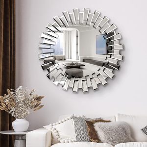 <span class=keywords><strong>Miroir</strong></span> 3d en bois doré de luxe pour salon <span class=keywords><strong>miroir</strong></span> mural vintage <span class=keywords><strong>salle</strong></span> <span class=keywords><strong>à</strong></span> <span class=keywords><strong>manger</strong></span> pour invités maison <span class=keywords><strong>miroir</strong></span> décoratif mural rond soleil levant - Product Image 6