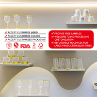Mini Coupes à Dessert en Plastique Transparent de 150 ml avec Couvercles et Cuillères, Carrées Réutilisables pour Parfaits, Apéritifs et Dégustation
