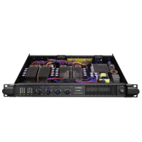 Amplificateur professionnel portable 4x1000W 1U multi-canaux classe D PFC avec boîtier métallique certifié CE ROHS 8/4 Ohm pour concert