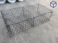 가비온 바스켓 스톤 케이지 3x1x1m 아연-알루미늄-마그네슘 코팅 80x100mm 2.2-2.7mm 대형 옹벽 경사면 보호