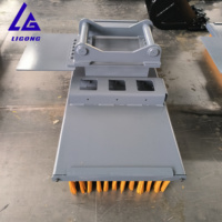 Balayeuse pour excavatrice ISO9001, balai durable de 1500 mm de largeur pour l'entretien routier et le nettoyage des chantiers