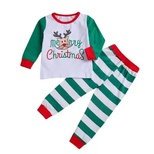 热卖顶级时尚批发婴儿圣诞服装圣诞礼物婴儿衣服为美国儿童