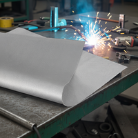 Tissu de protection contre les hautes températures en fibre de verre enduite de silicone E-Glass pour les environnements extrêmes
