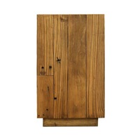 Buffet en bois massif fait main, style moderne vieilli, petite table d'appoint, meuble de rangement pour salon, chambre, salle à manger, hôtel, maison, gain de place