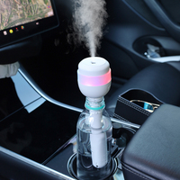 Humidificateur d'air portable sans fil à lumière LED colorée avec batterie rechargeable 1200mah
