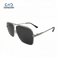 Lunettes de soleil métalliques JJH26047 pour hommes, légères, protection UV400 complète, activités de plein air, logo personnalisé, lunettes de conduite