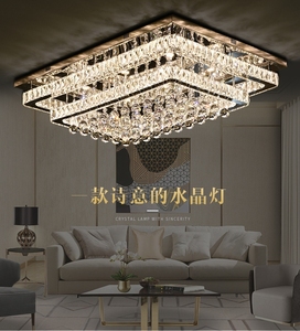 Jylighting pha lê hiện đại sang trọng ưa thích rõ ràng Lustre <span class=keywords><strong>LED</strong></span> phòng ngủ phòng khách pha lê trần ánh sáng mạ thép không gỉ GU10 - Product Image 5