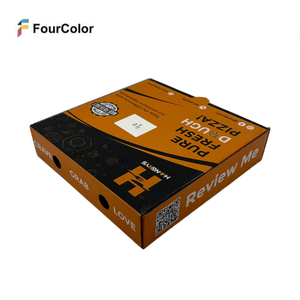 Cajas de <span class=keywords><strong>Pizza</strong></span> Personalizadas al por Mayor, Cajas de Papel Kraft de Buena Calidad, Cajas para Llevar Comida, Aptas para Alimentos - Product Image 5