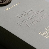 Carte de vœux de luxe personnalisée, papier épais en coton imprimé, carton kraft avec impression en relief, finition en relief, logo personnalisé