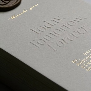<span class=keywords><strong>Carte</strong></span> de vœux de luxe <span class=keywords><strong>personnalisée</strong></span>, papier épais en coton imprimé, carton kraft avec impression en relief, finition en relief, logo personnalisé - Product Image 4
