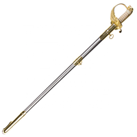 Épée Médiévale Traditionnelle avec Gravure, Réplique Historique pour Collectionneurs, Classique Rapière Sabre d'Épée de Chevalier Templier