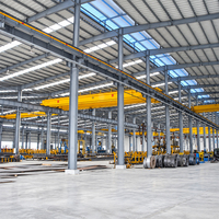 Structures d'entrepôts modulaires en acier modernes pour immeubles d'appartements, bureaux, ateliers, entrepôts, usage multi-usage