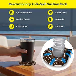 Support universel en néoprène personnalisé <span class=keywords><strong>pour</strong></span> tasse à boisson, à clipser, anti-déversement <span class=keywords><strong>pour</strong></span> stand-up paddle, kayak, VTT et bateau - Product Image 2