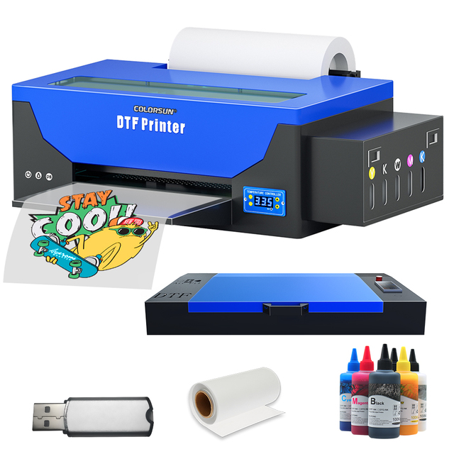 Professional A3 R1390 DTF Printer Machine, PET Film Ink Printer with Built-in Oven, Bulk Order Discounts