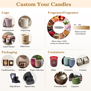 AIKUN Minimalist Round Glass Long Burning Private Label Scented <b>Candle</b> Container <b>Candle</b> for Yoga Studio - Product Image 5