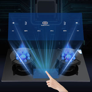 Bếp gas 2 lò đốt có hẹn giờ thông minh, mặt bếp kính, sử dụng pin, thích hợp cho xe RV và nhà bếp ngoài trời - Product Image 3