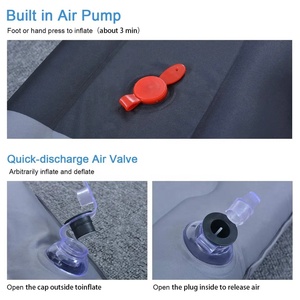 Colchoneta de Camping Ligera e Inflable de Aire Ultraligera e Impermeable de PVC, Almohadilla para Dormir Autoinflable para Senderismo y Picnic - Product Image 6