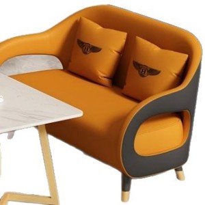 <b>Office</b> <b>Sofa</b> Set PU Leather High-Density Sponge Comfortable For Restaurant Commercial Space - Product Image 5