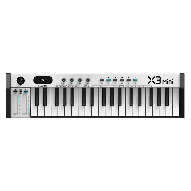 MIDIPLUS X3mini II 37-Key Velocity-Sensitive MIDI Keyboard Controller with Smart Scales&USB-C for Professional Music Production